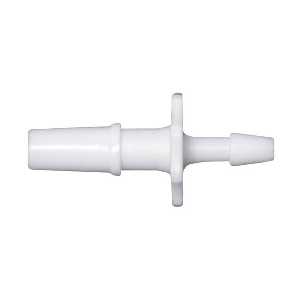Cole Parmer Luer to Hose Barb Fitting, Straight Adpt, White Nylon, Rotating M Luer Lockx1/4in ID; 10PK LMRL-4MN-QC - main